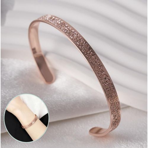 Bracelet personnalisé pour femmes avec prière de sérénité, Allah, Islam, Musulman, Arabe, en acier inoxydable avec gravure profonde, 6mm