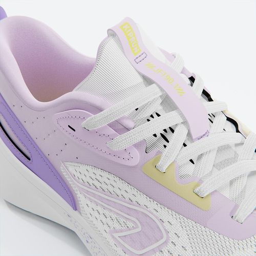 KALENJI by decathlon Chaussures De Running Femme, Kiprun Jogflow 190.1 Blanc Violet - miniature 3