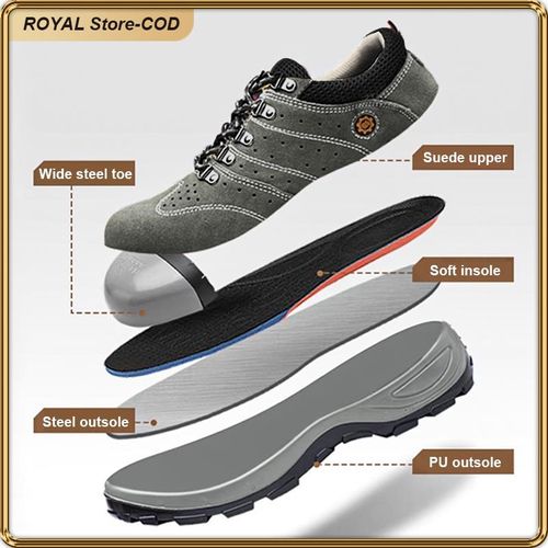 Chaussures de sécurité à bout en acier – Respirantes, anti-écrasement et résistantes aux perforations - miniature 3