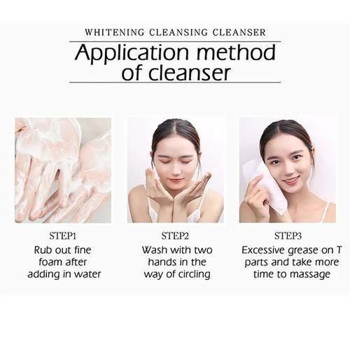 L'acide aminé nettoyant le lait hydratant l'huile de contrôle de l'eau nutriment l'outil de nettoyage de la peau -60g - miniature 4