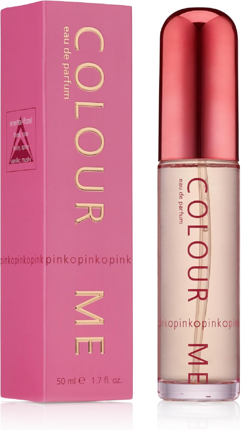 COLOUR ME Pink (Rose) Parfum pour femme. 50 ml. Luxe, longue durée par Milton-Lloyd