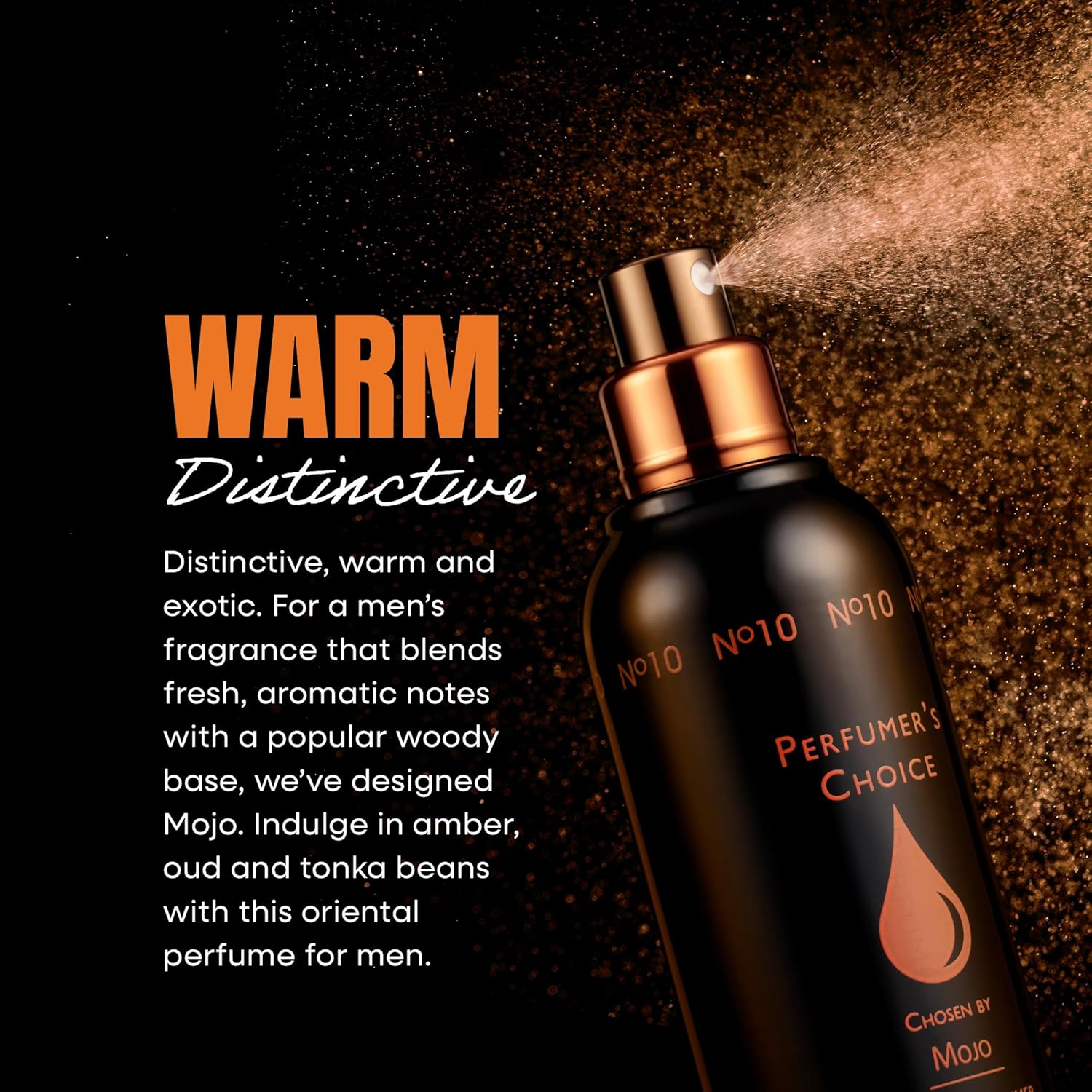 PERFUMER'S CHOICE N° 10 par Mojo Parfum pour homme. Eau de parfum pour homme 83 ml, Parfum de luxe